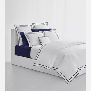 Ralph Lauren Spencer Sateen Border Duvet Cover - King Size